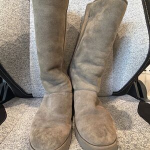 Ugg Kara 1013429 Women’s Size‎ 9 Slim Wedge Boots Antelope Sage Grey